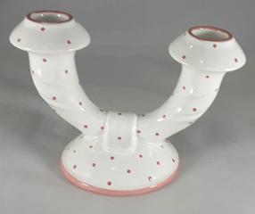 Gmundner Keramik-Leuchter zweiarmig